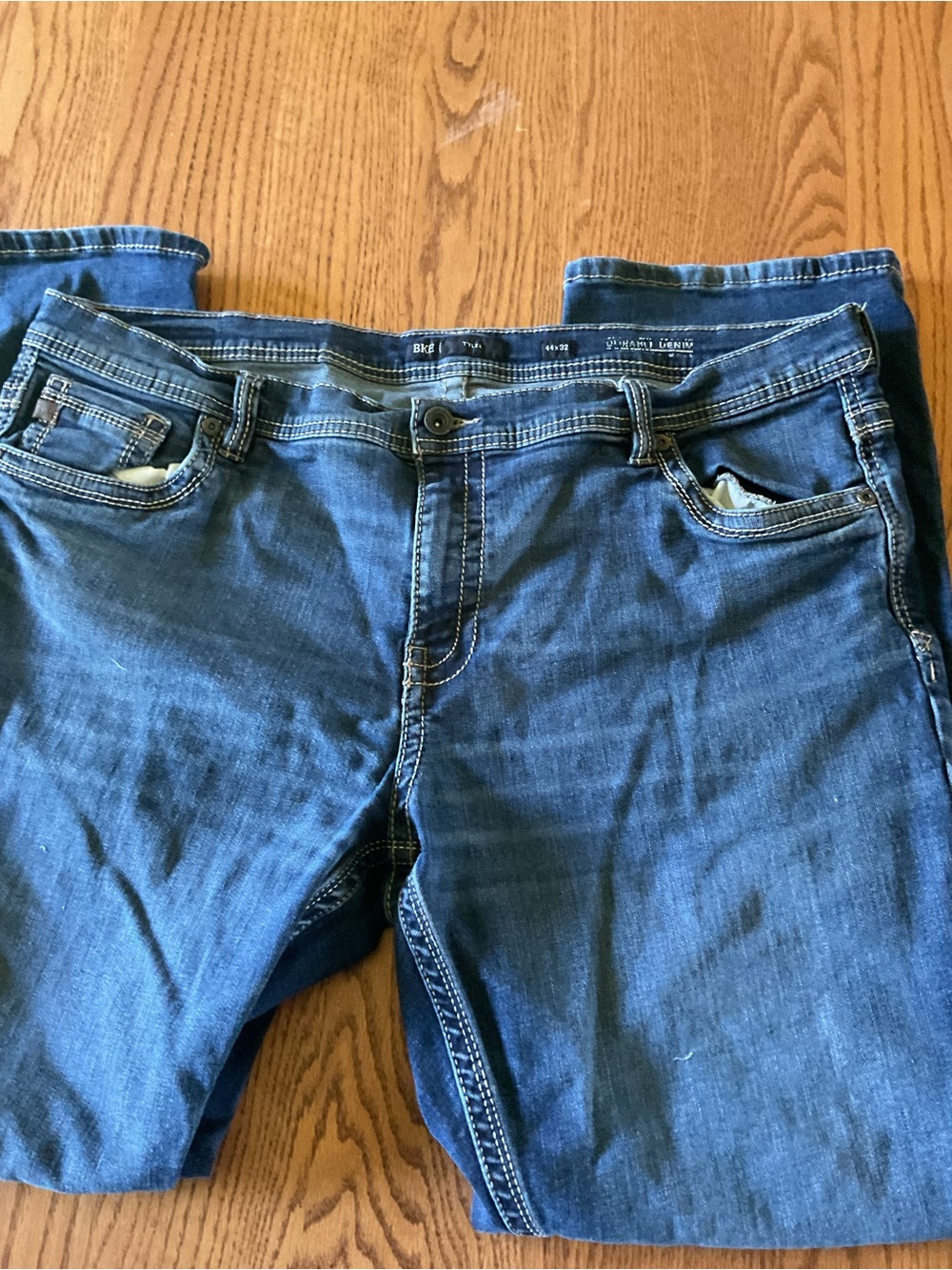 BKE Men’s Relaxed Straight Dark Blue Jeans. Waist 44. Length 32 - Picture 4 of 5
